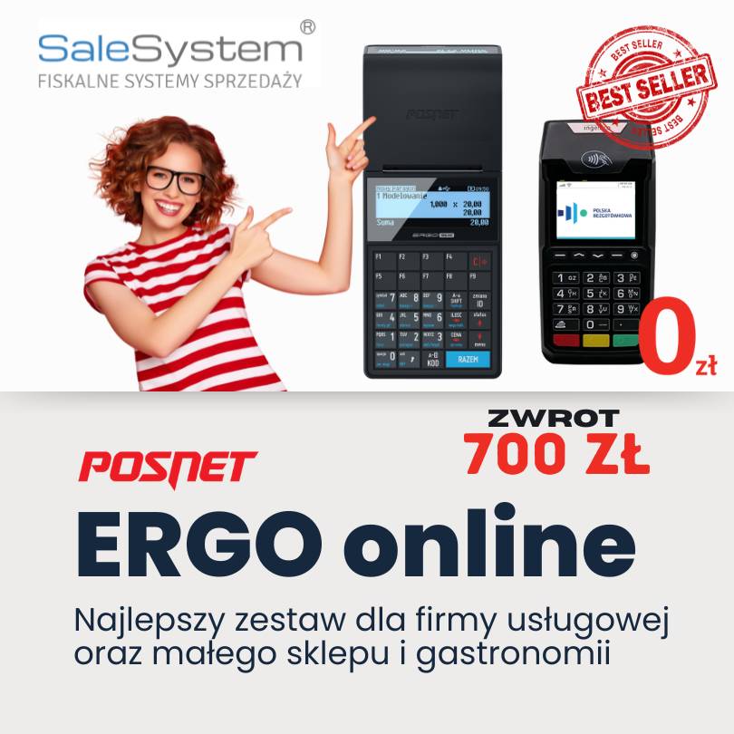 kasa fiskalna ergo posnet z terminalem warszawa